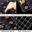 462 Pockets Coin Binder Collection Supplies Pages, Standard 9 Hole Coin Collecting Pocket Page for Coin Stamp Badge Collection (42 Pocket -11 Sheets)