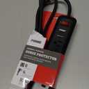 Prime Wire PB802225 6-Outlet Household Electronics Surge Protector with 14/3 SJT 4-Feet Cord