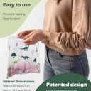 Compostable Food Storage Bags[50 Pack]AYOTEE Reusalable Gallon Freezer Bags,Biodegradable Ziplock Gallon Size Bags, Extra Strength, Leak Proof, Off-White