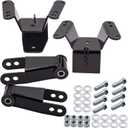 Tuningsworld 4" Lowering Spring Shackle and Hanger Kit for Chevy for GMC C10 1973-1987 2WD Rear Drop Kits