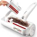 Chom Chom Roller Pet Hair Remover and Reusable Lint Roller - ChomChom Cat and Dog Hair Remover for Furniture, Couch, Carpet, Clothing and Bedding - Portable, Multi-Surface Fur Removal Tool (White)