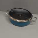 Vasconia Elegance 5-Quart Casserole with Glass Lid (Teal) Dishwasher, Grill & Oven Safe up to 480 (Enamel on Steel) Nonstick Interior, Stainless Handles, for Lasagna, Pot Roast, Sauce, Stew & Rice