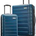 Samsonite Omni 2 Hardside Expandable Luggage with Spinner Wheels, 2-Piece Set (19/24), Lagoon Blue