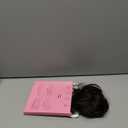 CJL HAIR Large Messy Bun Hair Piece Wavy Curly Scrunchies Synthetic Chignon Ponytail Hair Extensions Thick Updo Hairpieces for Women Dark Brown