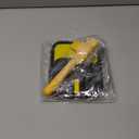 Udihch Electrostatic Pet Hair Removal Glove - Reusable Pet Hair Removal Glove with Cleaning Brush & Flea Comb for Cats & Dogs, Washable for Clothing, Couch, Carpet, Car Seat (Black/Yellow)