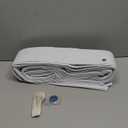 HMYI 100% Blackout Closet Curtain for Open Closet Magnetic Door Panels for Doorway, Sound Proof Curtains for Doorway, 1 Panel, W45 x L80, Grayish White