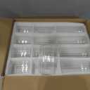 24Pcs Glass Cylinder Vases, Clear Ribbed Bud Vases for Centerpieces Weeding Decoration, Tall Clear Flower Vases in Bulk for Table Shelf, Party(Ribbed)