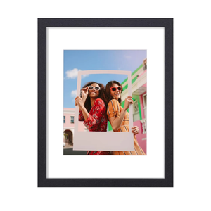 Vittanly 11x14 Picture Frame, Display Pictures 8x10 with Mat or 11x14 without Mat, Photo Frame for Wall Mounting, Black, 1 Pack