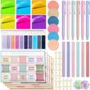 105PCS Bible Study Supplies Set for Women, Bible Journaling Kit with 12PCS Highlighters and Pens no Bleed, 1 Set Bible Tabs, 22 PCS Sticky Annotation Notes, 20PCS Cross Clips, 50PCS Christian Stickers