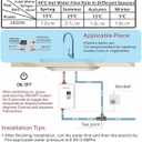3000W Tankless Water Heater 110V, Digital Display White, Instant Hot Water for Kitchen Bathroom RV, Vertical Mount with 304 Stainless Steel,(Use in Environments Above 0C/32F)