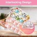 BORPEIN (12 Pack x 12 Sets) Cupcake Containers,Sturdy Strong Cupcake Boxes for 12 Cupcakes,Clear Disposable Cupcake Trays/Containers/Holders