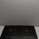 Double Induction Cooktop AMZCHEF Induction Cooker 2 Burners, Low Noise Electric Cooktops With 1800W Sensor Touch, 20 Temperature & Power Levels,Independent Control,3-hour Timer, Safety Lock (Silver)