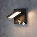 Motion Sensor Ourdoor Wall Sconce Light LED Exterior Light Fixture Black Modern Front Porch Light Wall Mount Lamp IP54 Waterproof for House Garden Garage Patio,3000K 650LM (1 Pack)