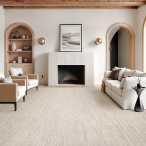 Valenrug 7x9 Area Rug Non Slip, Washable Area Rugs for Living Room, Brown