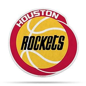 Rico Industries NBA Houston Rockets NBA Retro Shape Cut Pennant, Team color, Item footprint: 18' x 18'