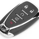 Heavy Duty Zinc Alloy Key Fob Cover, Accessories, Key Fob Case, Keychain Compatible with 2016 2017 2018 2019 2020 2021 2022 Chevy Malibu Camaro Cruze Traverse Sonic Volt Bolt Equinox