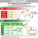 2025 Upgraded Dog Wheelchair for Back Legs Small Wheelchair for Dogs with Disabled Hind Legs Walking Adjustable Dog Carts with Heavy Duty Wheels & Patented (M)