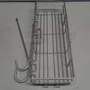 DELLAN Hanging Shower Caddy, Shower Rack with Hooks for Shower & Bath Chair, Bathroom Shower Basket for Elderly, Pregnant, Handicap, Patient (12"L4.5"W8"H, Silver)