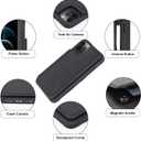 Arae Compatible for iPhone 12 Pro Max Case with Card Holder - Wallet Case with PU Leather Card Pockets Back Flip Cover for iPhone 12 Pro Max 6.7 inch - Black