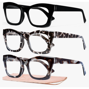 CCVOO Stylish Reading Glasses for Women, Eyeglasses, Blue Light Readers for Women, Computer Eye Glasses, Cheaters