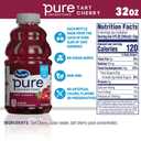 Ocean Spray Pure Unsweetened Tart Cherry, 100% Tart Cherry Juice, 32 Fl Oz Bottle (Pack of 8) (EXP 01/30/27)