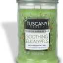 Tuscany Candle Soothing Eucalyptus Long-Lasting Scented Jar Candle, 18 oz