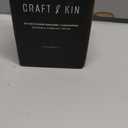 Craft & Kin Premium Smoke & Vanilla Candle | Black Scented Candles for Men | Long Lasting with 45 Hour Burn Time, 7.6oz | Soy Candle | Aromatherapy at Home | Gifts for Men