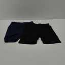 2 Pack Womens Biker Shorts with Pockets, High Waisted Yoga Shorts for Women Running Gym and Workout, L/XL