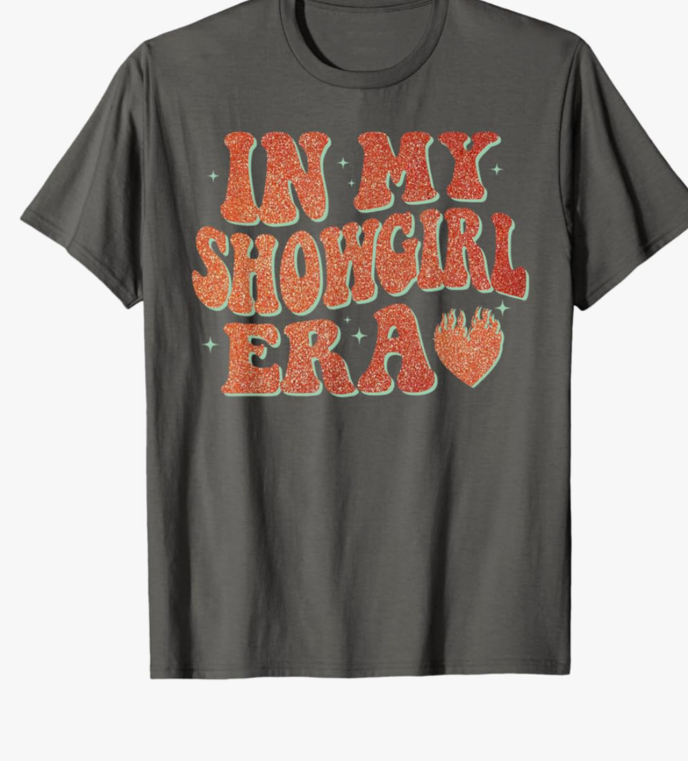 in My Show Girl's era fire Orange Heart T-Shirt Size M