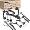 A-Premium 10Pcs Front Suspension Kit, Upper Control Arm, Lower Ball Joint