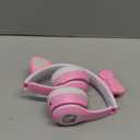 Hello Kitty Wireless Bluetooth Light-Up Headphones with Built-in Microphone, Foldable Design, Adjustable Headband, 8 Hours Playtime, LED Kitty Earcups, for Kids & Adults (Pink)