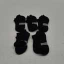 Amutost Black Ankle Socks Womens Athletic Running Comfort No Show Low Cut Cushioned 5 Pairs