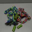 Heavy Duty Dog Rope Toys for Aggressive Chewers, Tough Tug of War Dog Toys for Large, Medium & Small Dogs  5 Pack Including 2 Ropes & 3 Supplies