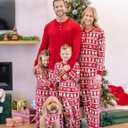 PATPAT Family Christmas Pajamas Matching Sets Holiday Christmas Pjs for Womens Kids Sleepwear including Socks (Red)