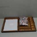 NiHome Anxiety Bookshelf Set with 300PCS Colorful Mini Books for Book Lovers, Handmade Wooden Display Shelf Reading Corner Decor, Micro Book Collection Decorative Organizer for Home, Office, Bedroom