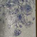Blue Botanical Canvas Wall Art, 3 Piece Gallery Wrapped Set, 16x24 Inch