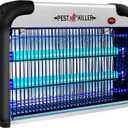 Indoor Electric Bug Zapper, 2800V Powerful Flying Insect Mosquito Killer w/ 20W Blue Light Attract, Plug-in Pest Control Machine for Moth, Fruit Fly, Fungus Gnat, Garage Bug Catcher/Eliminator/Trap