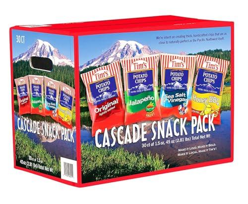 Tim's Cascade Style Potato Chips, Variety Pack, 30 Count, Best Before Date 01/12/2026 