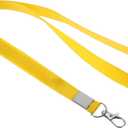 PATIKIL 17" Neck Lanyards, 20 Pack 0.6" Width Flat Strap Lanyard with Swivel Hook Clip for Name Tag Badges Holder ID Card Keys, Yellow