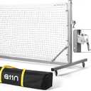 A11N Sports Pro Pickleball Net with Wheels and Hand Winch, Tournament Regulation Size, Anti-Sag Design, Perfect for Outdoor Court & Indoor Gym Floor