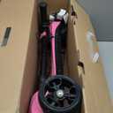 24V Electric Scooter for Kids w/150W Powerful Motor, Thumb Throttle, LCD Screen, Bluetooth, Light-Up Stem Deck & Wheels, 3 Adjustable Heights, 5MPH Safe Speed, 3 Wheel Electric Scooter for Kids (Pink)