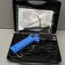 Toemics Toemics Electric Hot Knife Foam Cutter – 200W Styrofoam Cutting Tool, 4 Adjustable 50-500°C Blades for Polystyrene, Sponge, Crafts, and Insulation (Blue)