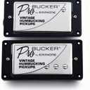 1 Set ProBucker Alnico 2 Classic Vintage Humbucker Bridge&Neck Pickups 4-Conductor (Chrome Braided Wire)