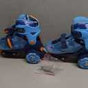 METROLLER Adjustable Kids Balance Roller Skates for Toddler Ages 3-6 Rainbow Unicorn Dinosaurs Illuminating Rollerskates for Girls Boys Ages 5-8 Three-Point Type Suitable for Beginners