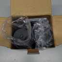 Electric Salt and Pepper Grinder Set Automatic Battery Pepper Mill Shakers Adjustable Coarseness Upgraded Larger Capacity with Led Home and Kitchen Appliances Birthday Gifts for Women Mom (Black/Black)