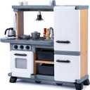 Step2 Harmony Kids Kitchen Playset, Indoor Kitchenette, Interactive Play with Lights and Sounds, Made of Durable Plastic, Includes 25 Piece Toy Accessories, for Toddlers 2+ Years Old