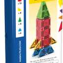 Magna-Tiles microMAGS 26-Piece Travel Magnetic Construction Set Bold Colors, The Original Magnetic Building Brand