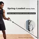 Sliding Wall Anchor Rail System Adjustable Height for Resistance Bands
