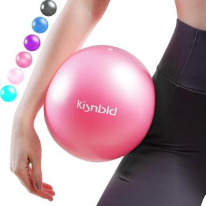 Small Exercise Ball, 9 Inch Mini Pilates Ball, Anti Burst and Slip Resistant Mini Yoga Ball for Stability, Fitness, Physical Therapy, Stretching & Core Strength Workout at Home Gym & Office (1Hot Pink)