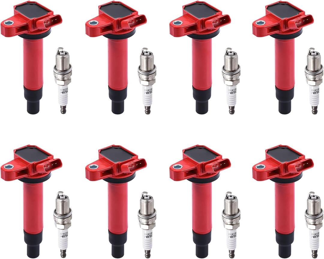 Pindex 6 Pack Ignition Coils and Iridium Spark Plugs,UF230 4504/PK20TT Coil Pack Kits Compatible with Toyota Lexus 4Runner Tundra Land Cruiser Sequoia GS430 GX470 LS430 LX470 SC430 4.3L 4.7L V8